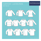 Everyday – lasten paitapaperikaava 80-164 cm