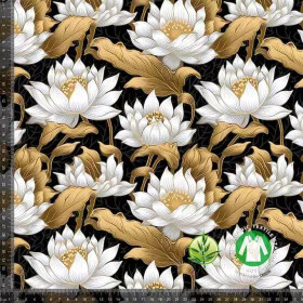 Valkoinen lootuksenkukka Bambutrikoo