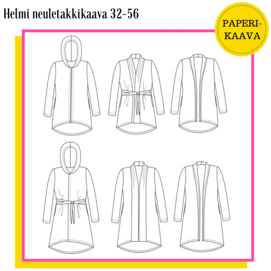 Unelmallinen Helmi takkipaperikaava