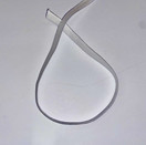 Joustava kuminauha silikonilla Valkoinen