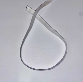 Joustava kuminauha silikonilla Valkoinen