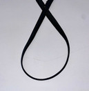 Joustava kuminauha silikoonilla Musta