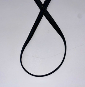 Joustava kuminauha silikoonilla Musta