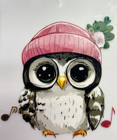 Pöllö pipo päässä silityskuva