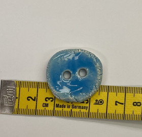 Keraaminen nappi: Pyöreä, turkoosi