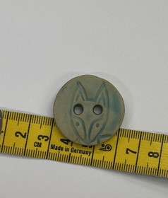 Keraaminen nappi: Pyöreä, Kettukuvio