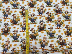 Ankat kukkapellossa trikoo