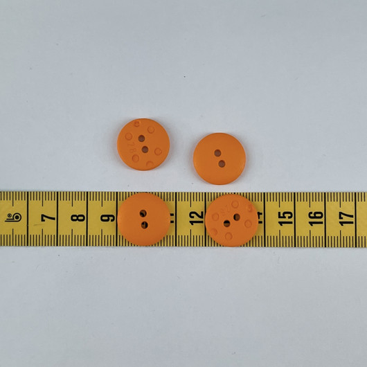 Oranssi nappi 18mm