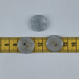 Helmiäis hohteinen siniharmaa nappi