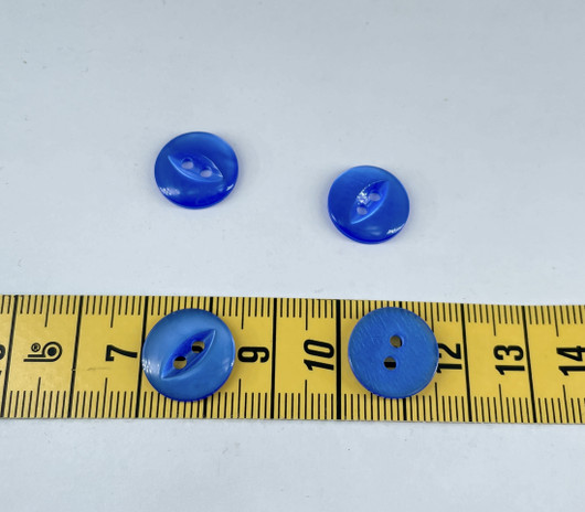 Sähkönsininen nappi 14mm
