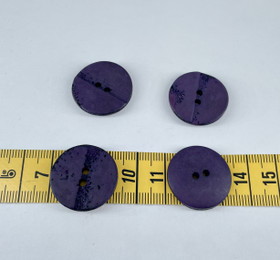 Lila röpöliäinen nappi 22mm