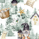 Tonttu lyhdyn kanssa Trikoo