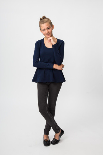 Naisten peplum-paidat 32-56 Paperikaava