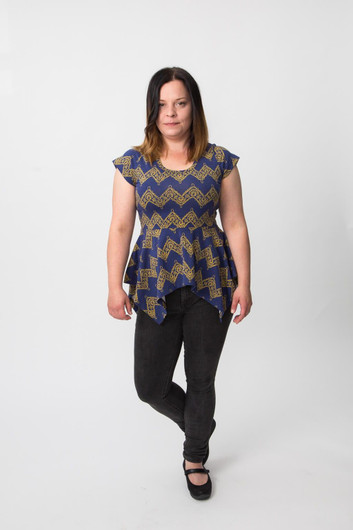 Naisten peplum-paidat 32-56 Paperikaava