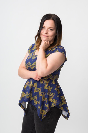 Naisten peplum-paidat 32-56 Paperikaava