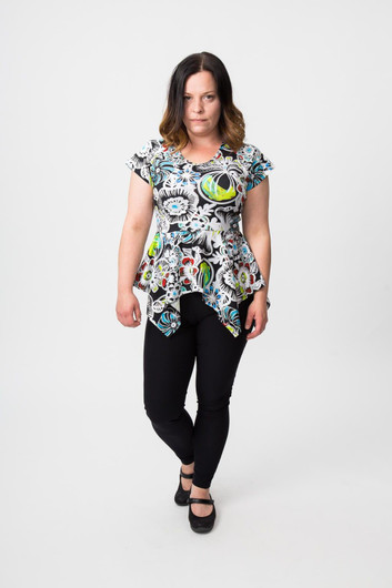 Naisten peplum-paidat 32-56 Paperikaava
