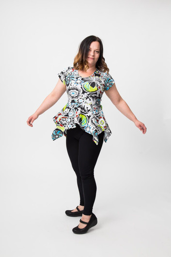 Naisten peplum-paidat 32-56 Paperikaava