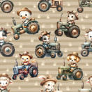 Trikoo: Maatilan eläimet ajelee traktoreilla