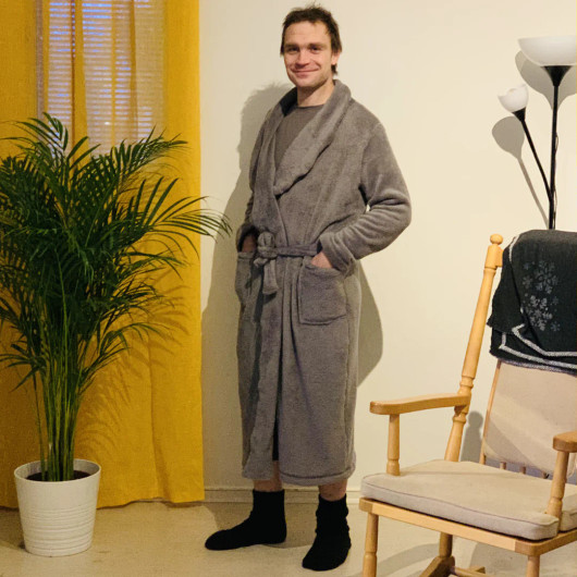 Unisex kylpytakki paperikaava