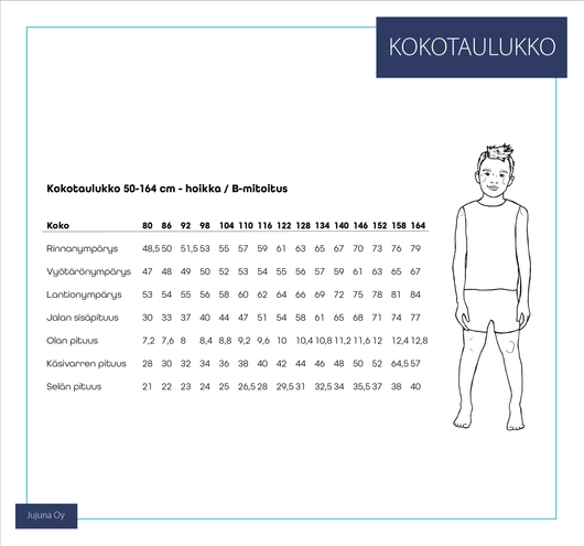Everyday – lasten paitapaperikaava 80-164 cm