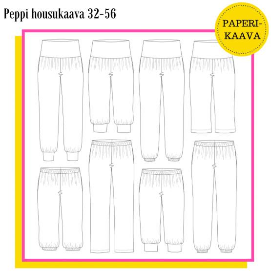 Unelmallinen Peppi housupaperikaava