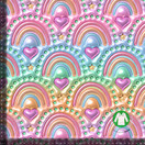 Puffyt sateenkaaret ja sydämet trikoo