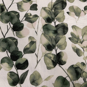 Puuvillakangas Vihreät Lehdet