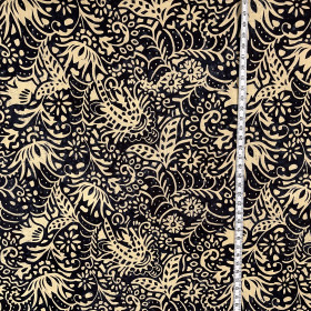 Puuvillakangas Kultaiset lehdet