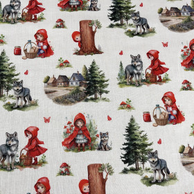 Puuvillakangas: Punahilkka ja susi