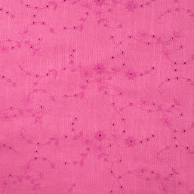 Viskoosi/Pellava Broderatut köynökset Pinkki