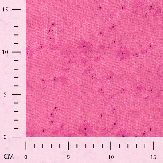 Viskoosi/Pellava Broderatut köynökset Pinkki