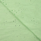 Puuvilla: Brodeeratut kuviot Mintunvihreä