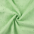 Puuvilla: Brodeeratut kuviot Mintunvihreä