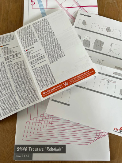 Miss Doodle housut paperikaava 