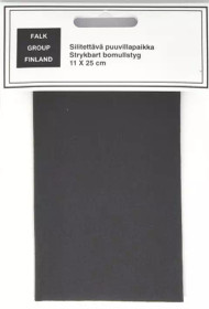 Silitettävä ohut puuvillapaikka Musta.