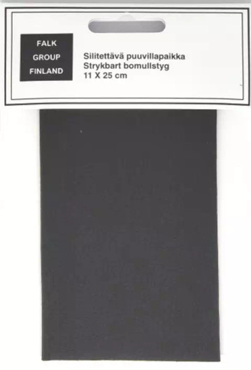 Silitettävä ohut puuvillapaikka Musta.