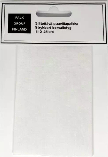 Silitettävä ohut puuvillapaikka Valkoinen