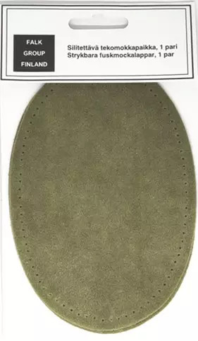 Silitettävä tekomokkanahka paikka Oliivi