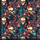 Pääkallot köynöksissä trikoo