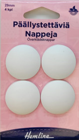Päällystettävä nappi 29mm