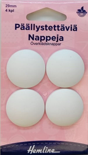 Päällystettävä nappi 29mm