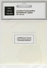 Liimattava Korjauspaikka läpikuultava