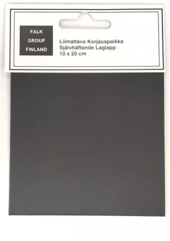 Liimattava korjauspaikka musta