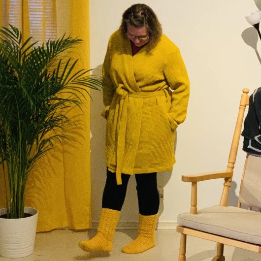 Unisex kylpytakki paperikaava