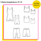 Unelmallinen Vellamo uimapukupaperikaava