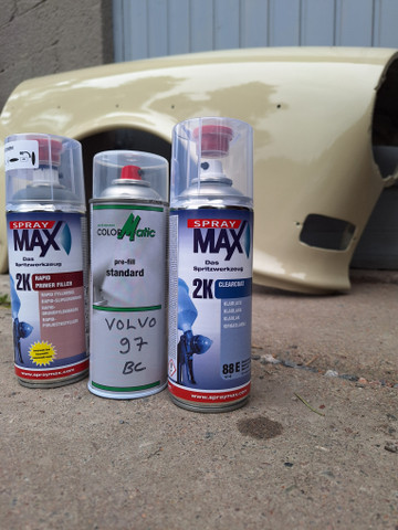 2-Komponentti spray paketti! Omatäyttö spray, pohjamaali ja lakka