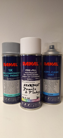Merkkikohtainen spray värikoodin mukaan + Pohjamaali & Lakka