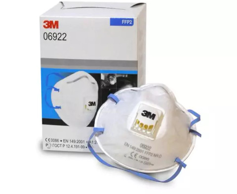 3M 06922 Pölysuojain FFP2 venttiilillä  10 kpl /pkt