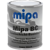 Mipa Super black pintamaali bc 1L. Ohennetaan BC-ohenteella 2:1. 