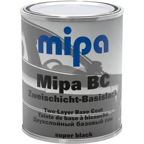 Mipa Super black pintamaali bc 1L. Ohennetaan BC-ohenteella 2:1. 
